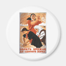 USSR CCCP Cold War Soviet Union Propaganda Posters Magnets