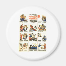 USSR CCCP Cold War Soviet Union Propaganda Posters Refrigerator Magnets