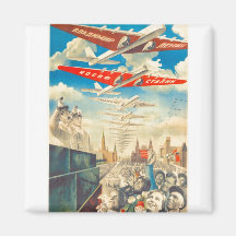 USSR CCCP Cold War Soviet Union Propaganda Posters Magnets