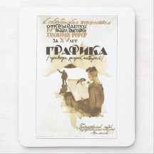 USSR CCCP Cold War Soviet Union Propaganda Posters Mouse Pad