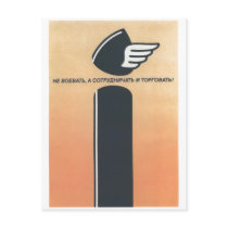 USSR CCCP Cold War Soviet Union Propaganda Posters Postcard