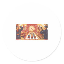 USSR CCCP Cold War Soviet Union Propaganda Posters Round Stickers