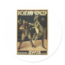 USSR CCCP Cold War Soviet Union Propaganda Posters Round Sticker
