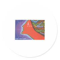 USSR CCCP Cold War Soviet Union Propaganda Posters Round Sticker