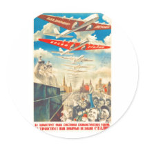 USSR CCCP Cold War Soviet Union Propaganda Posters Stickers