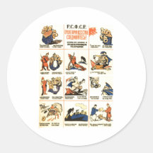 USSR CCCP Cold War Soviet Union Propaganda Posters Stickers