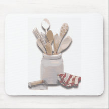Ustensiles de cuisine tapis de souris
