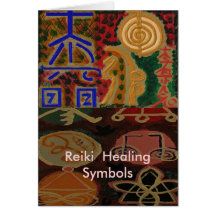 USUI REIKI symbols Greeting Card