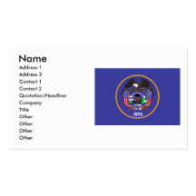 Utah Flag Business Card Templates
