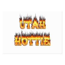 Utah hottie fire and flames business cards