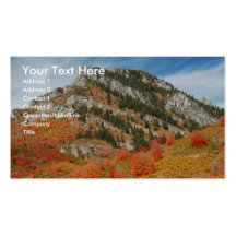Utah Mountains during Autumn Business Cards