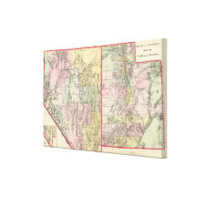 Utah, Nevada 2 Stretched Canvas Print