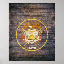 Utah State Flag Poster