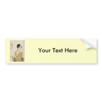 Utamaro Fickle Type 1792 Art Prints Bumper Sticker
