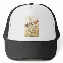 Utamaro Insects And Flowers 1788 Art Prints Mesh Hats
