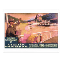 Utazzek Hajoinkon Budapest Travel Poster Postcards