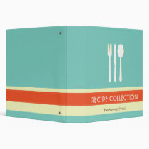 Utensil orange blue organizing recipe collection binders