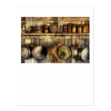 Utensils - Old country kitchen Postcard