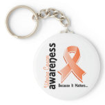 Uterine Cancer Awareness 5 keychains
