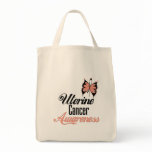 Uterine Cancer Awareness Butterfly bags