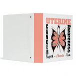Uterine Cancer Awareness Butterfly Binder