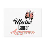 Uterine Cancer Awareness Butterfly postcards