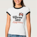 Uterine Cancer Awareness Butterfly t-shirts