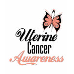Uterine Cancer Awareness Butterfly t-shirts