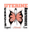 Uterine Cancer Awareness Butterfly t-shirts