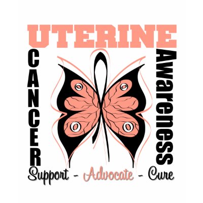 Uterine Cancer Awareness Butterfly Shirts by giftsforawareness