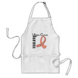Uterine Cancer Awareness Gemstone Ribbon aprons