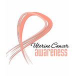 Uterine Cancer Awareness Grunge Ribbon t-shirts