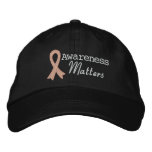 Uterine Cancer Awareness Matters embroidered hats
