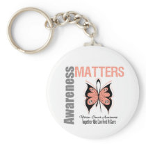 Uterine Cancer Awareness Matters Key Chain