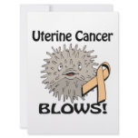 Uterine Cancer Blows Awareness Design invitations