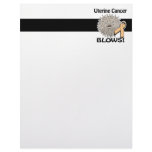 Uterine Cancer Blows Awareness Design letterhead