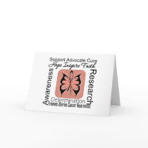 Uterine Cancer Butterfly Inspirations Cards