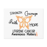 Uterine Cancer Celtic Butterfly 3 postcards