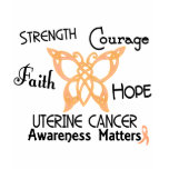 Uterine Cancer Celtic Butterfly 3 t-shirts