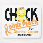 Uterine Cancer Chick Gone Peach 2 mousepads