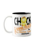 Uterine Cancer Chick Gone Peach 2 mugs