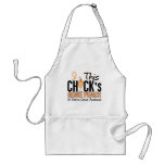 Uterine Cancer Chick Gone Peach aprons