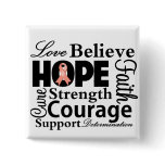 Uterine Cancer Collage of Hope buttons