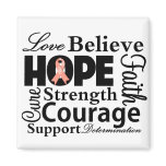 Uterine Cancer Collage of Hope magnets