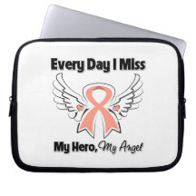 Uterine Cancer Every Day I Miss My Hero Laptop Computer Sleeves