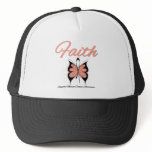 Uterine Cancer Faith Butterfly Ribbon hats
