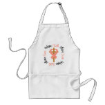 Uterine Cancer Faith Hope Love Cross aprons