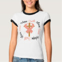 Uterine Cancer Faith Hope Love Cross t-shirts