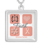 Uterine Cancer Faith Inspirations necklaces