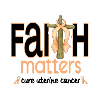 Uterine Cancer Faith Matters Cross 1 Shirts by awarenessgifts